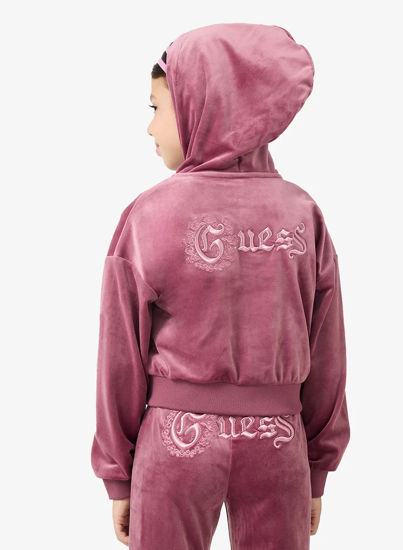 جس سويت شيرت أطفال بياقة مستديرة بطبعة جرافيك